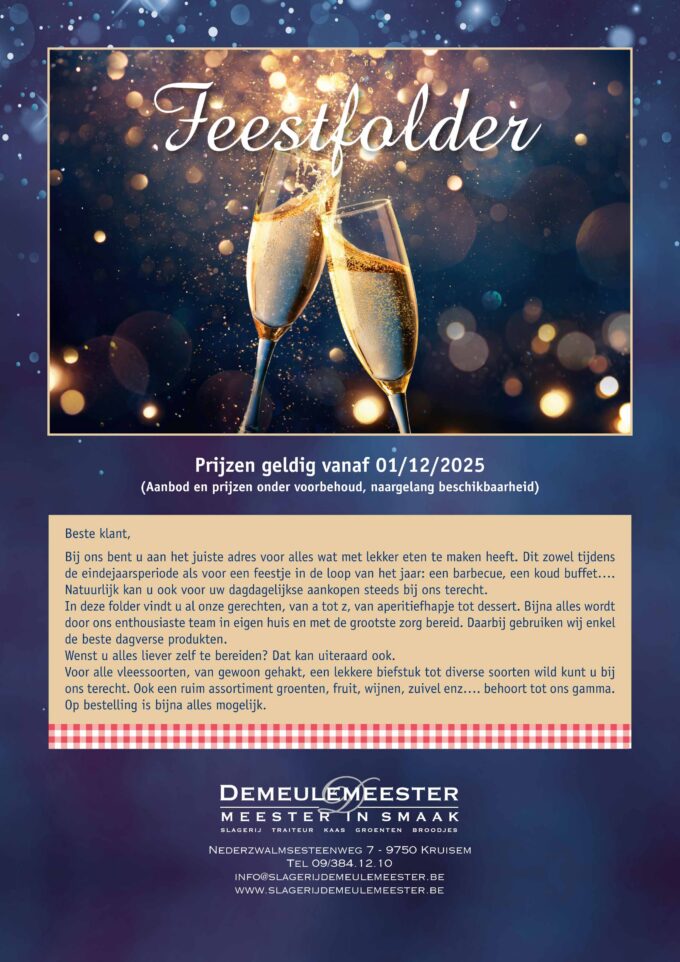 Culinaire feestfolder
